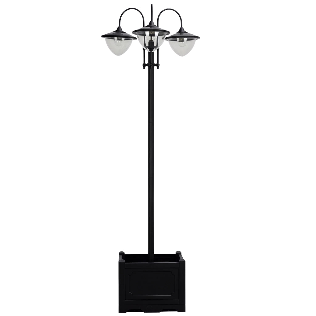 Lampada da Giardino in Metallo con Controllo Luce ¨C Zephmum ¨C Nero 189 cm IP44