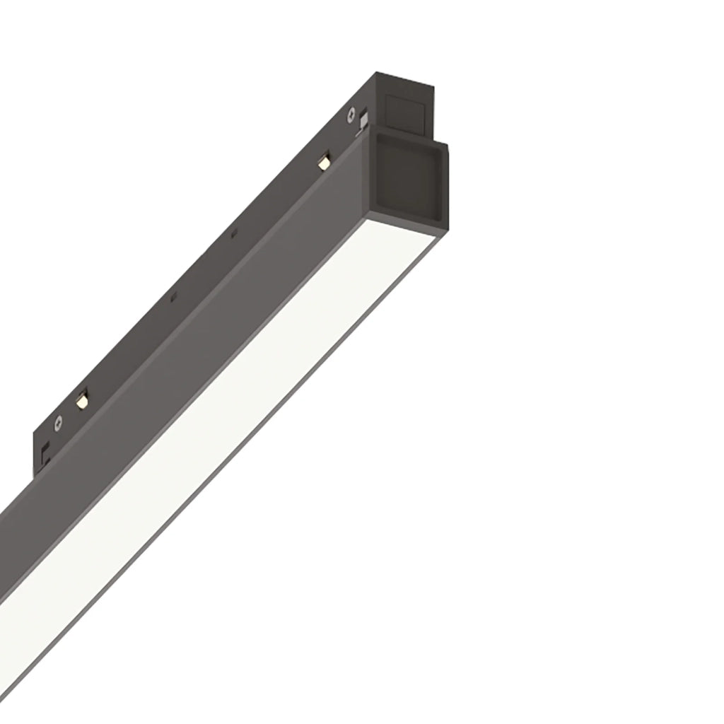 Sistema Lineare Ego Wide 1 Luce Led Integrato Nero 26W 3000K