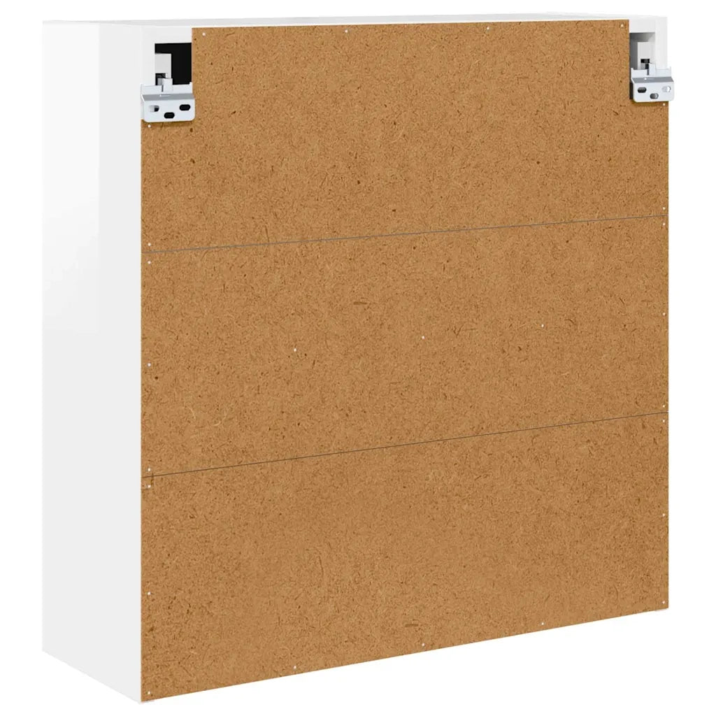 Mobiletto per specchio da bagno Bianco Lucido 60 x 20 x 60 cm 888781