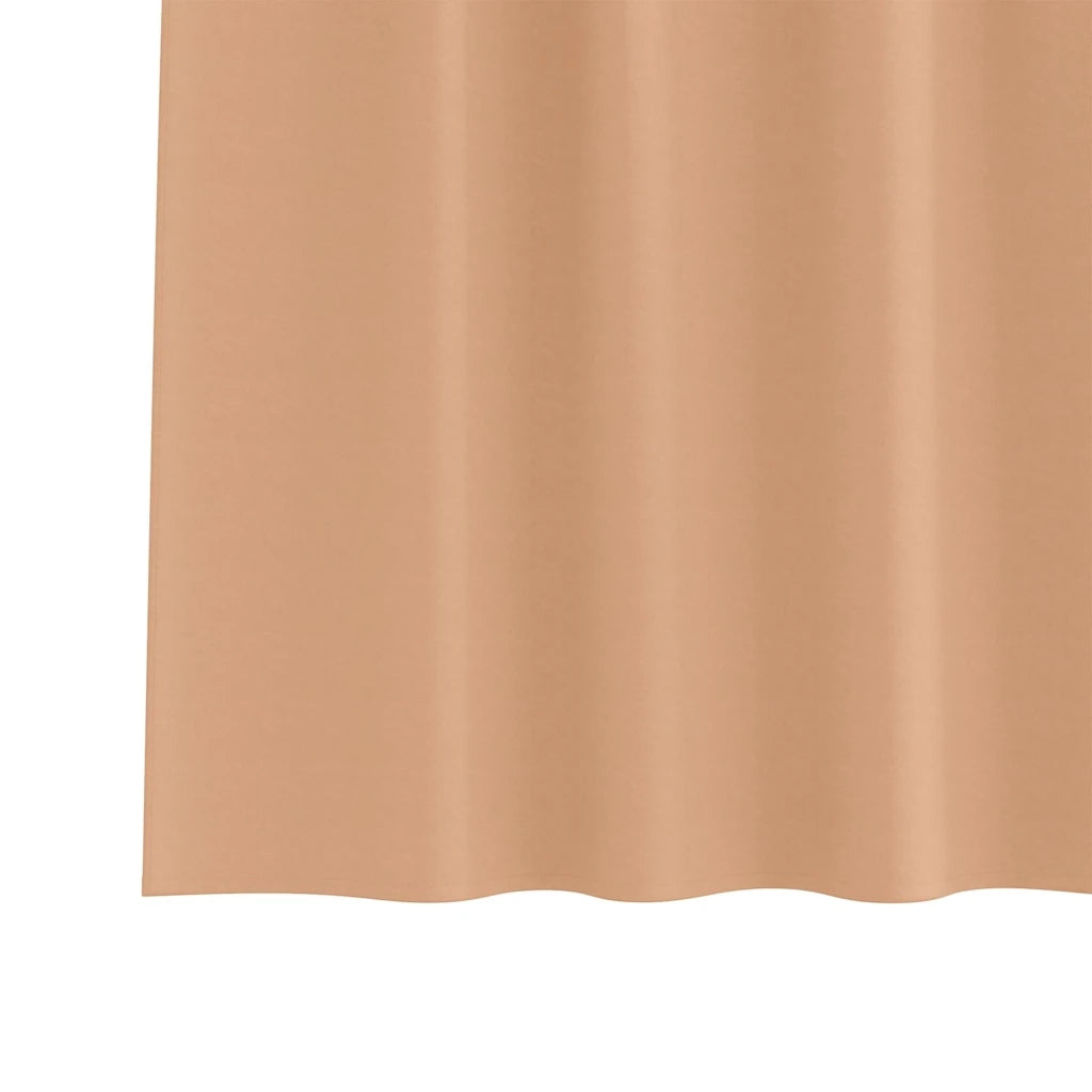 Tende Oscuranti | Tende Blackout con Anelli 2 pz Marrone Chiaro 175 x 140 cm