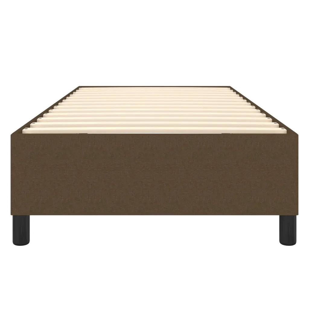 Struttura Letto a Rete a Molle Marrone Scuro 90x190 cm Tessuto 3120825