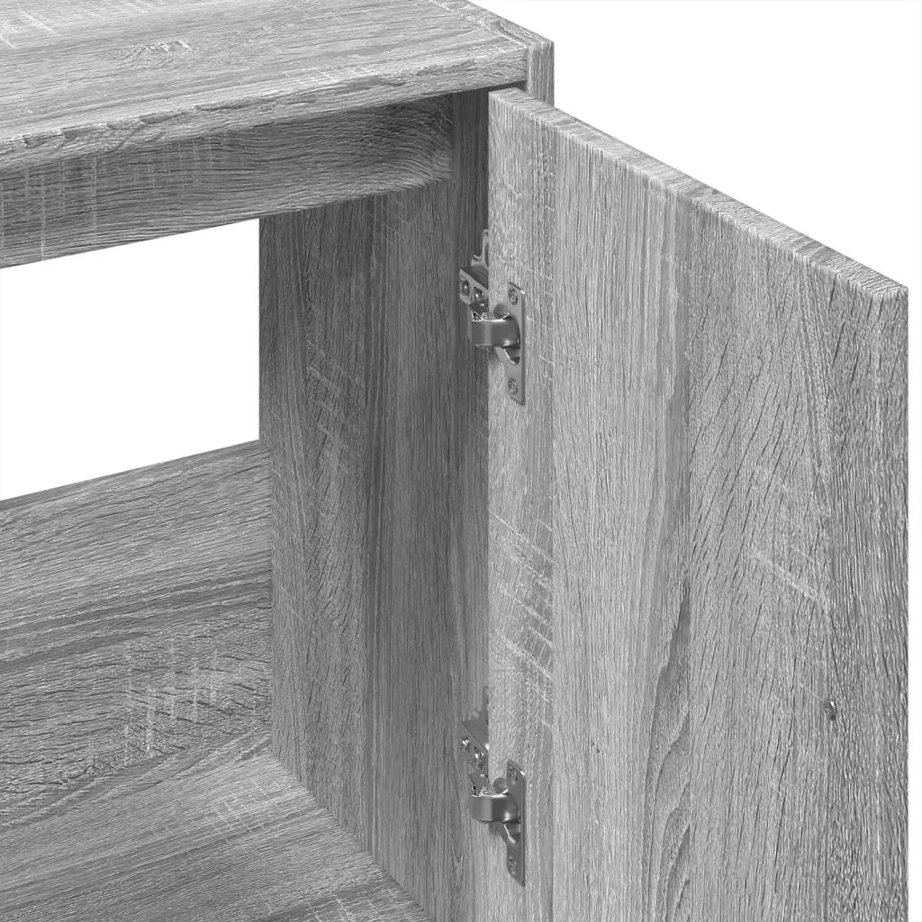 Mobile Lavabo-Armadietto da bagno Grigio Sonoma 63x29x55 cm in Legno Multistrato 867609