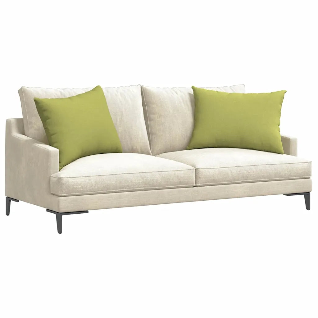 Cuscini da Divano 2 pz | Cuscini per sedie Verde chiaro 70 x 50 cm Tessuto