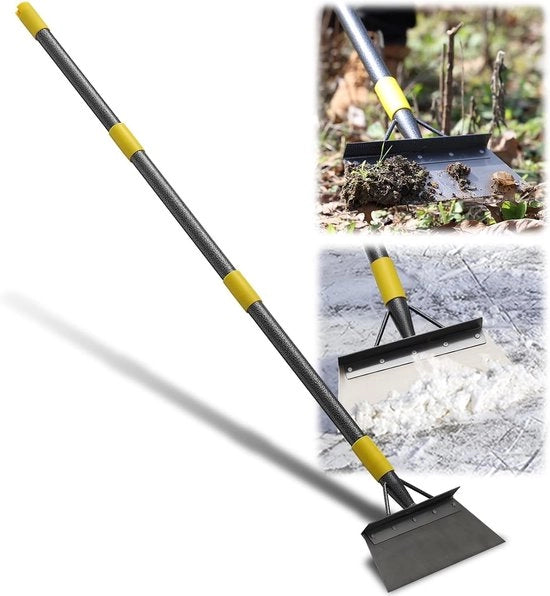 Scopatore multifunzionale per giardino - Manico regolabile - Lunghezza 163 cm - Strumento per la cura del giardino