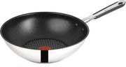 Wok in Induzione 28 cm con Superficie Antiscivolo - Lavabile in Lavastoviglie