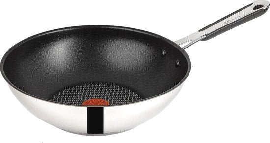 Wok in Induzione 28 cm con Superficie Antiscivolo - Lavabile in Lavastoviglie