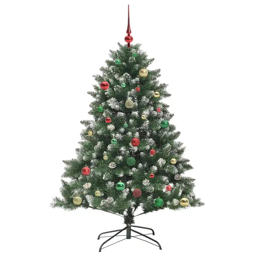 Albero di Natale artificiale con 150 LED Verde 150 cm 3395229
