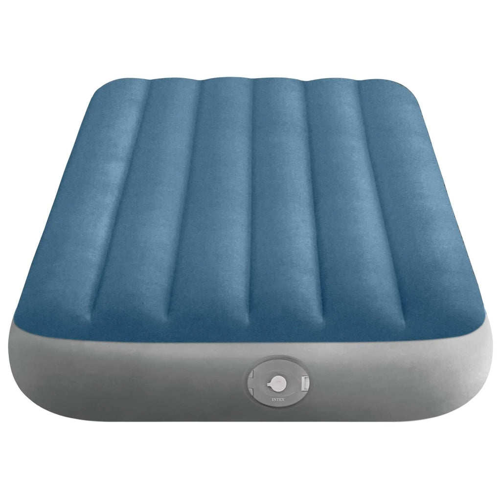 INTEX Letto d'aria con pompa  Blu Scuro e Grigio 99 x 191 x 25 cm 42035638