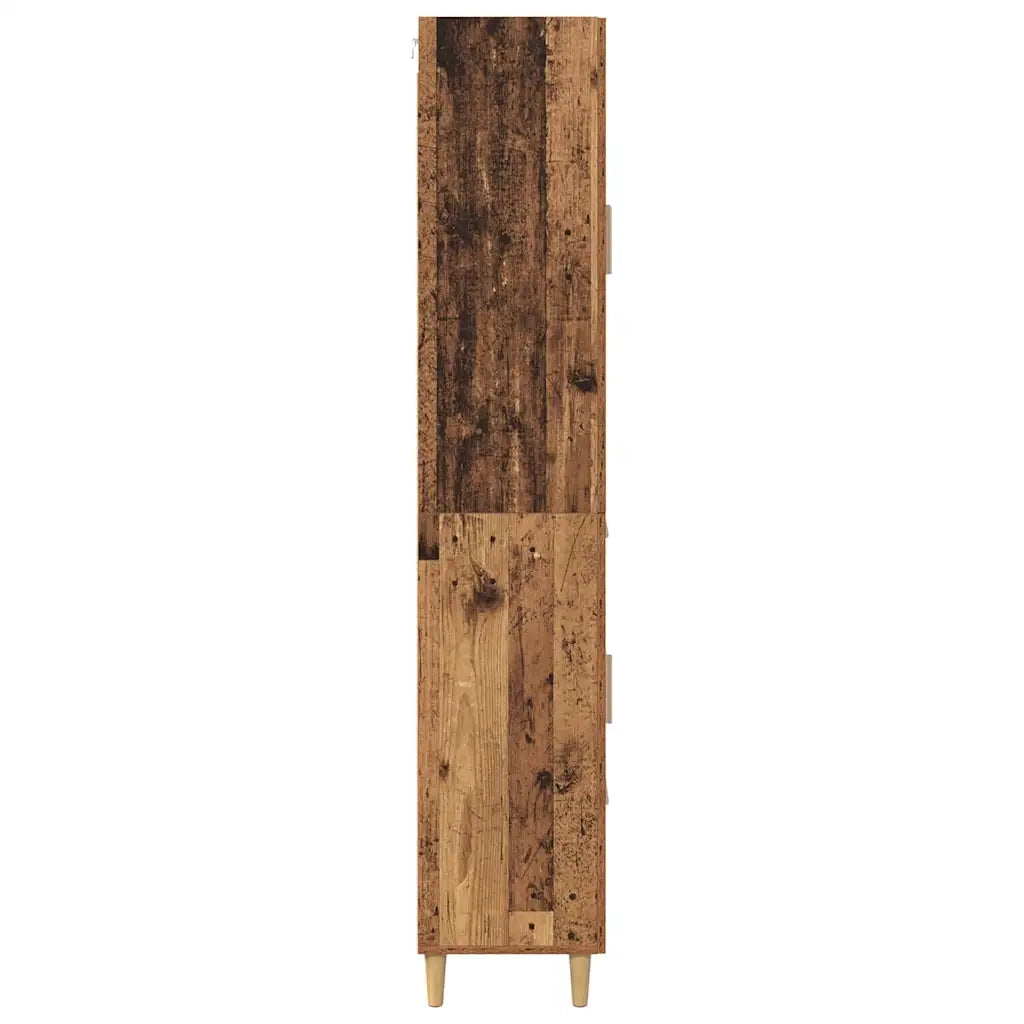 Credenza | Madia | Buffet da pranzo | Armadio da pranzo Legno vecchio 69,5 x 34 x 180 cm Legno multistrato