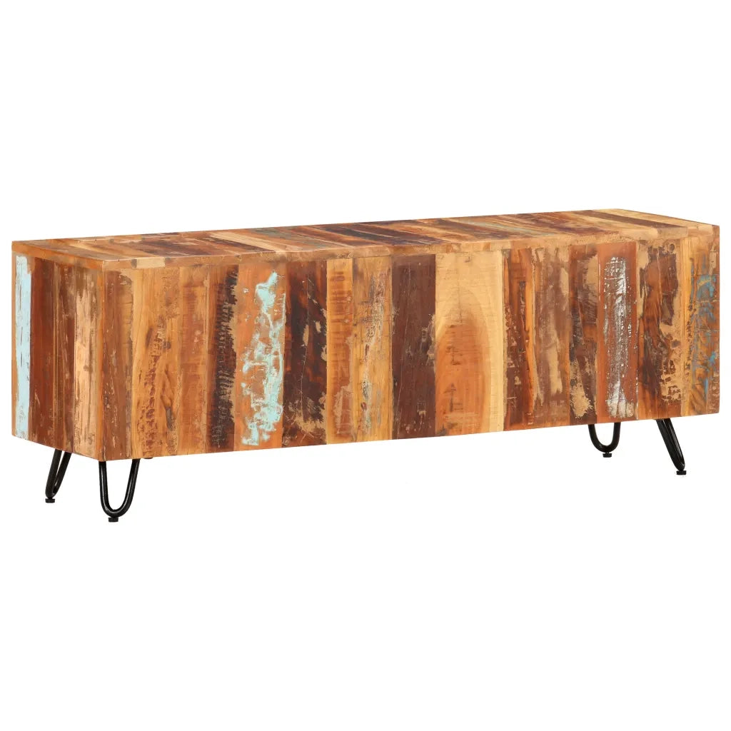 Mobile Porta TV 110x30x40 cm in Legno Massello Riciclato 337842