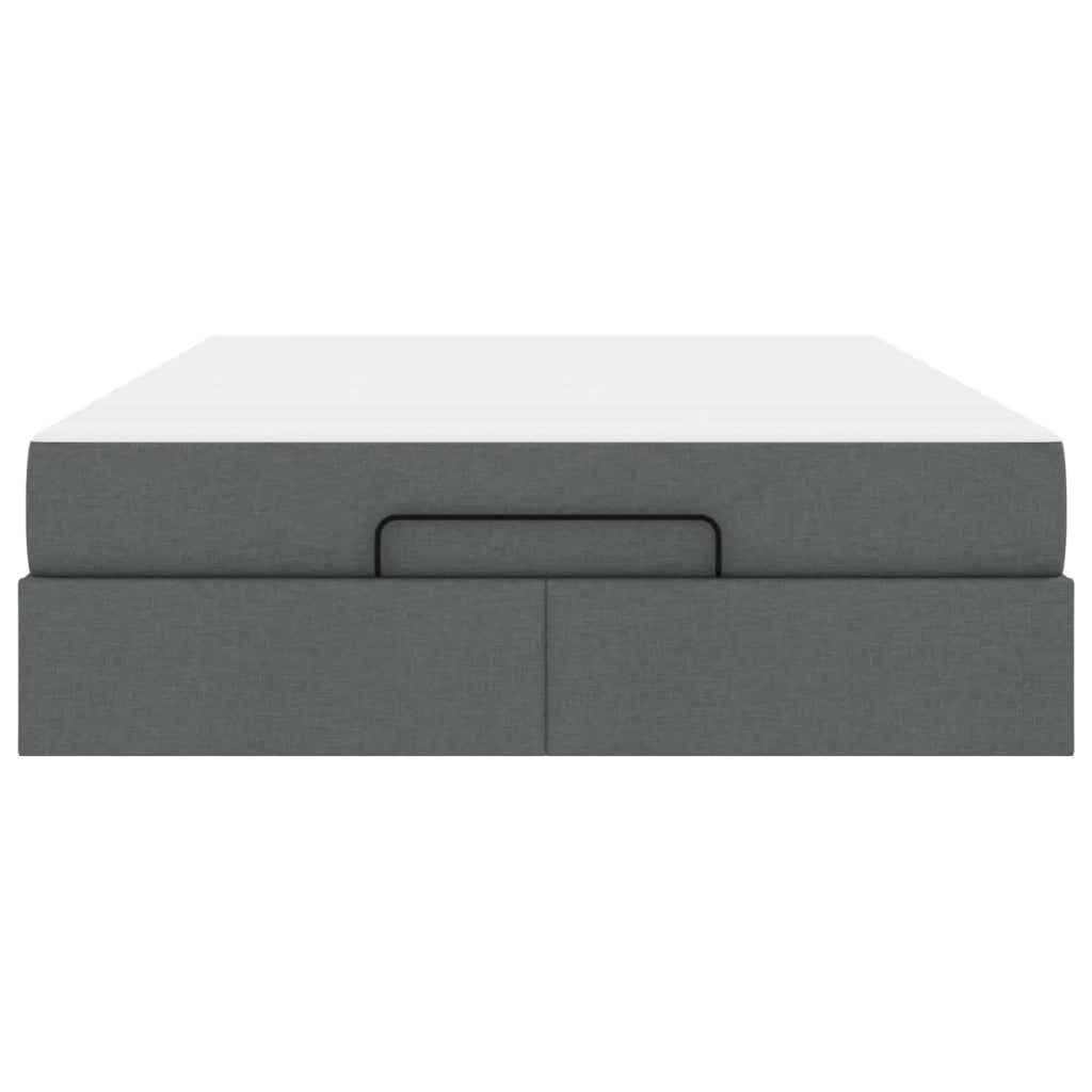 Struttura letto con materasso 2 pcs Grigio Sfumato Tessuto 3399495