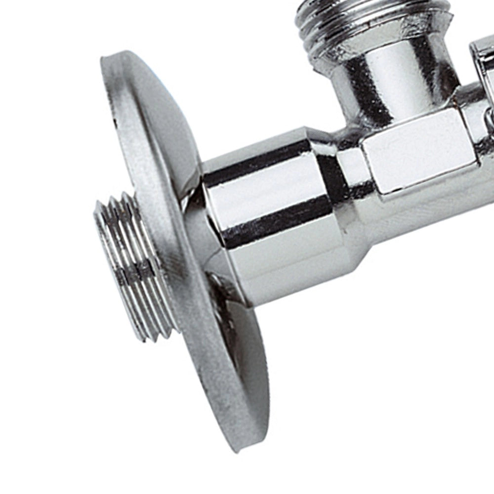 Rubinetto a sfera con guarnizione in ptfe e rosetta 1/2x3/8