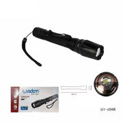 Trade Shop - Torcia Led Ricaricabile Cree T6 Luce Regolabile Casa Campeggio Escursioni Dt-2048 -