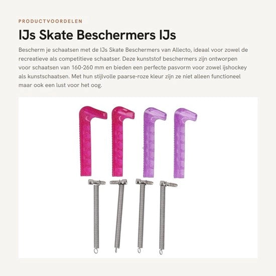 Protezioni per pattini - Materiale resistente - Kunstpatinaggio/IJshockey - Adattabile - 4 pezzi - Design a due colori - Protezione per lama - Protezione per pattini