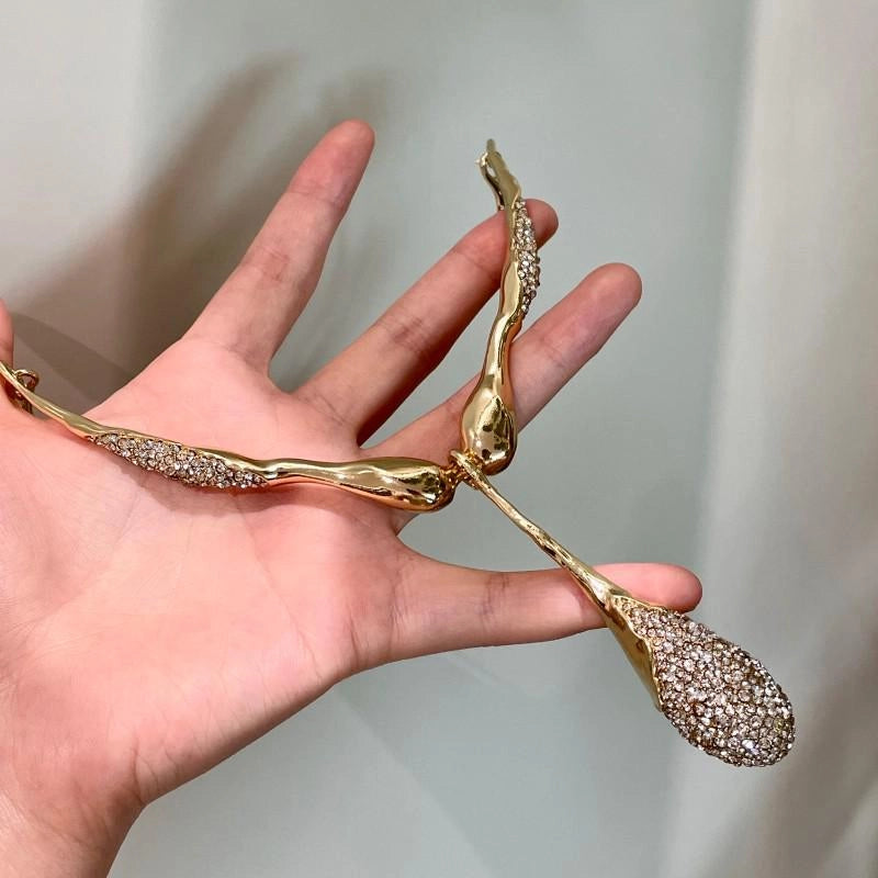 Collana con ciondolo a diamante irregolare fatto a mano, regalo di Natale o compleanno.