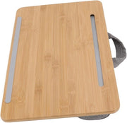 Supporto da Tavolo per Laptop 3 in 1 Portatile in Bambù per Divano e Letto