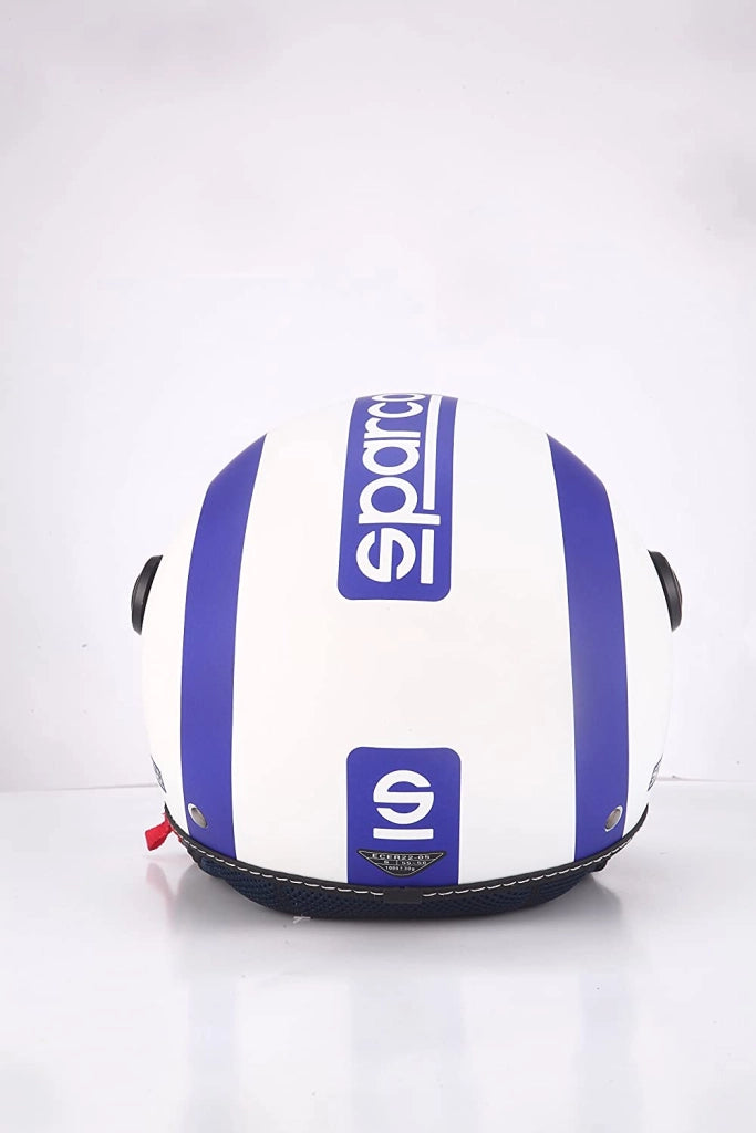 CASCO SPARCO SP501 DEMI-JET BIANCO E BLU OPACO MISURA S