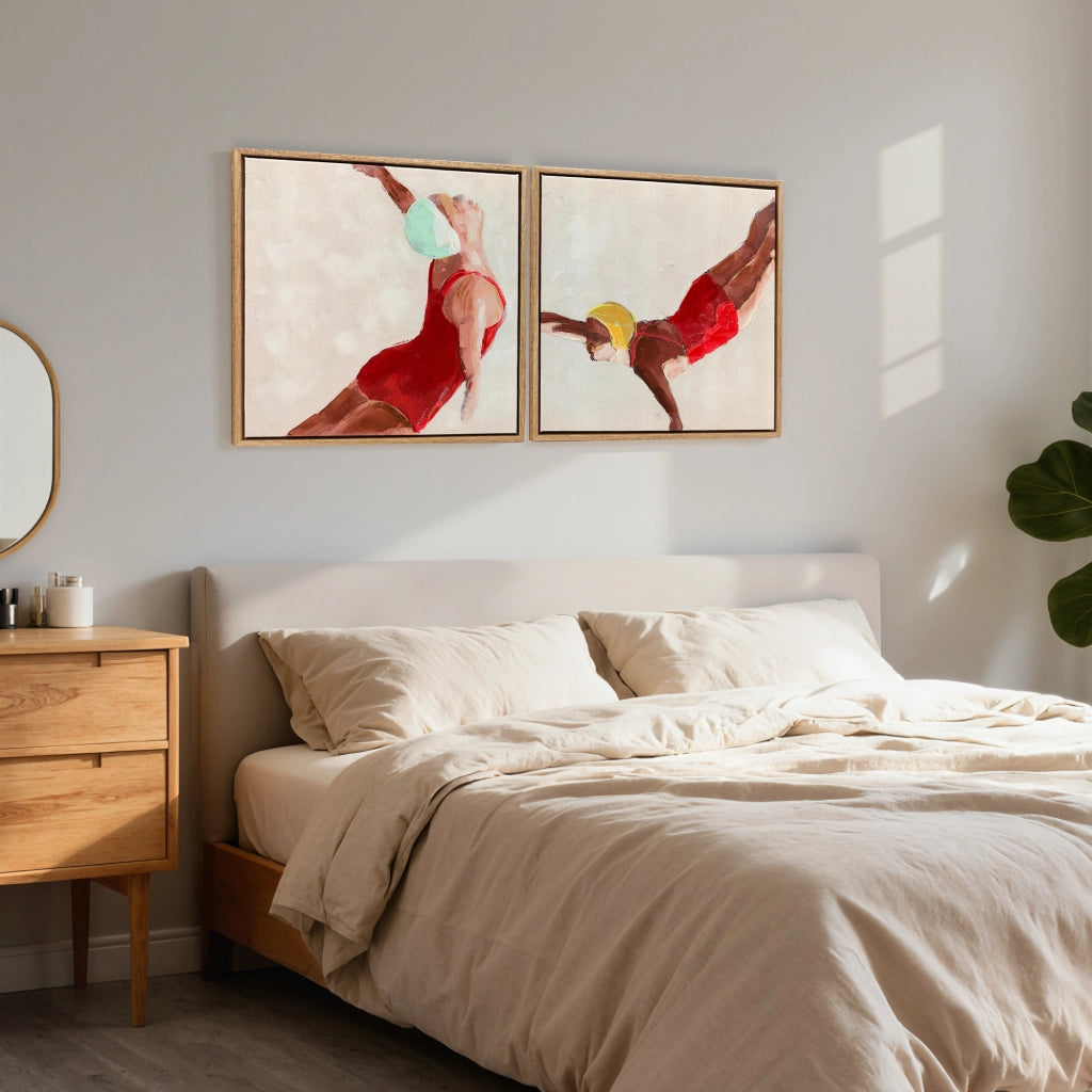 Quadri su Tela Moderni ¨C Zephmum ¨C 2 Pezzi 40x40 cm