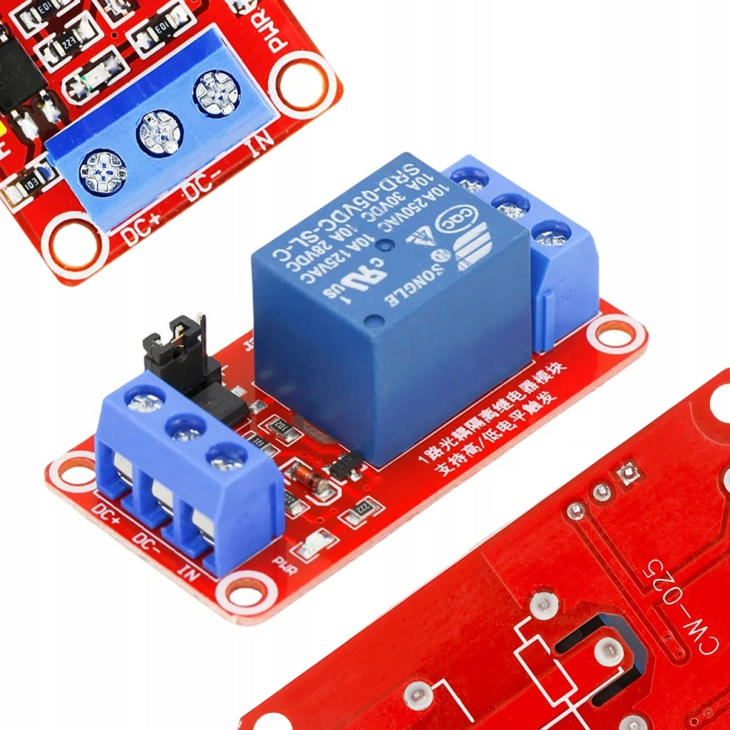 Modulo Relè 1 Canale 5V H/L 10A – Alta Qualità e Affidabilità | Compatibile con Arduino