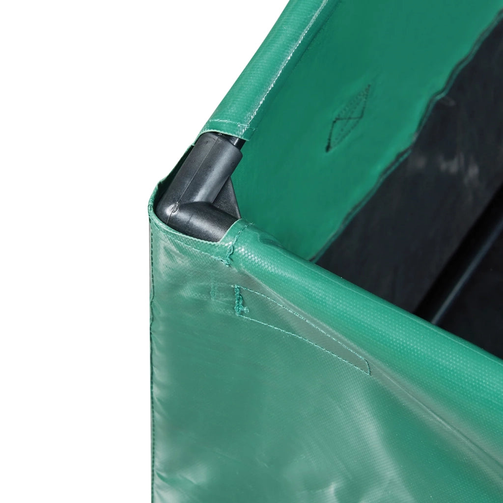 Contenitore da giardino per esterni 560 litri 155 x 64 cm verde/nero 03_0009012