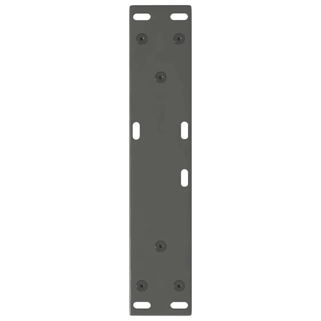 Set di 2 gambe per tavolino a V con piedini regolabili 30 x 30 cm acciaio antracite 02_0056890