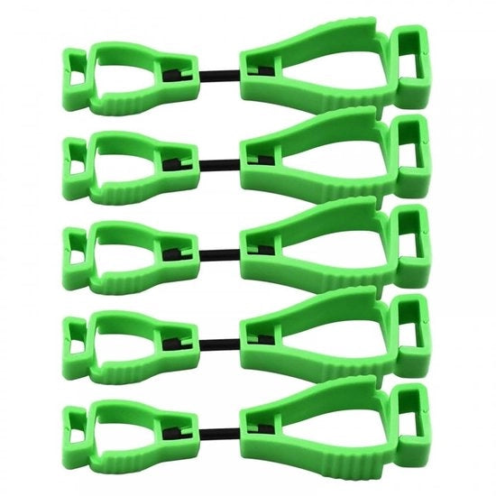 Clip per cappelli e guanti 5 pezzi - Materiale ecologico - Fermo saldamente - Adatto per cappelli e guanti - Resistente e flessibile - Lunga durata - Grilletto