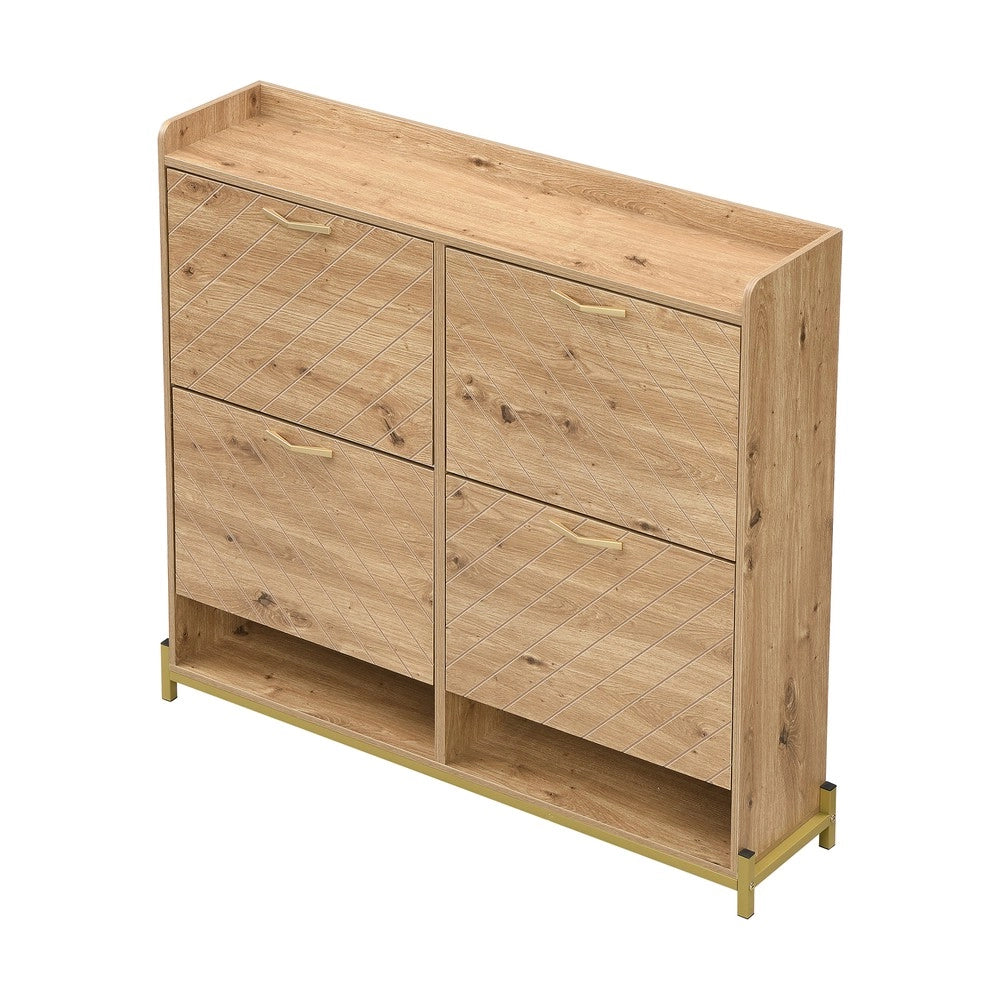 Scarpiera con Ante in Legno ¨C MINIMAL ¨C Portascarpe Salvaspazio per Ingresso e Corridoio