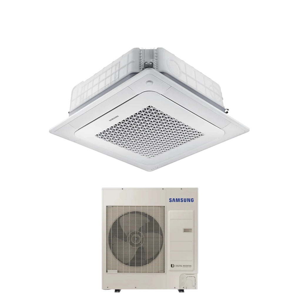 Condizionatore a Cassetta 4 Vie Samsung Windfree 36000 Btu AC100RN4DKG Trifase R-32 Wi-Fi Optional con Pannello