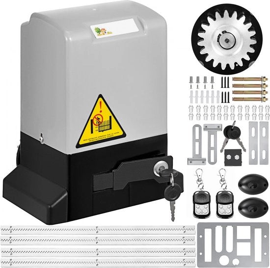 Deur-op-deurpoort automatische aandrijving per schuifpoort 600 kg poortaandrijving set per schuifpoort