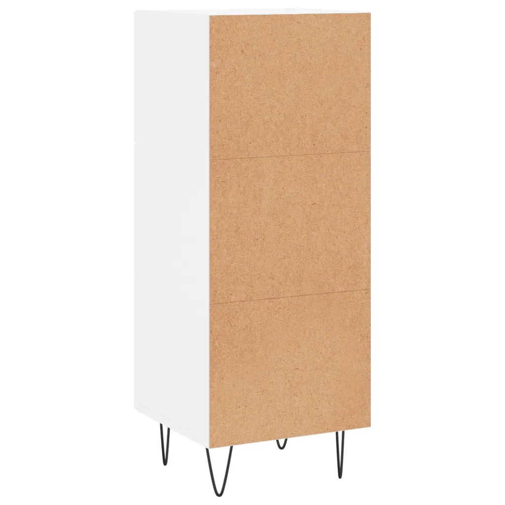 Credenza | Madia | Buffet da pranzo | Armadio da pranzo Bianca 34,5x34x90 cm in Legno Multistrato