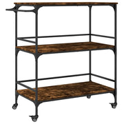 Carrello da Cucina Rovere Fumo 100,5x50x105cm Legno Multistrato CFW7260346