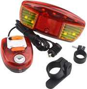 Sistema di Illuminazione e Segnalazione per Bicicletta con Fari Posteriori, Altoparlante Elettrico e Indicatore di Freno per Attività All'Aperto e Pedonalismo