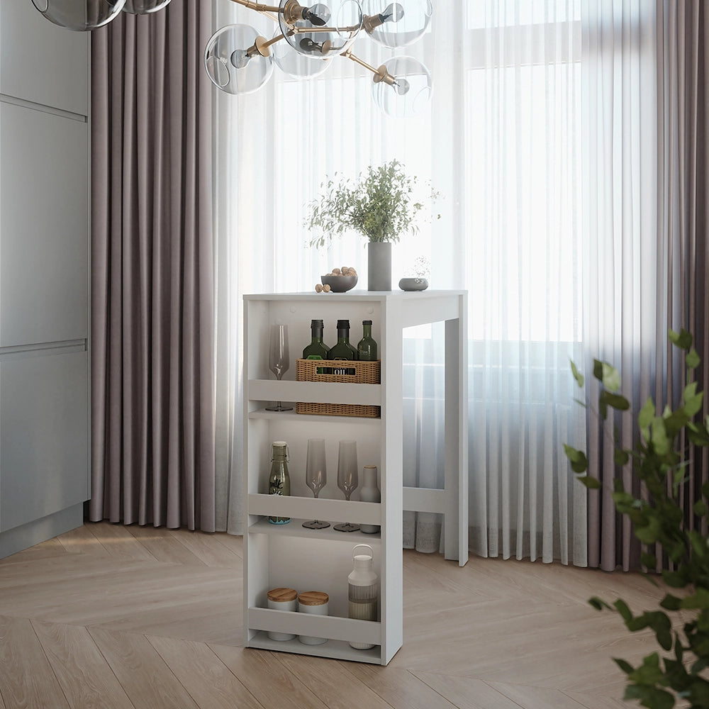 Vicco Tavolo da bar Bianco 45 x 110 cm