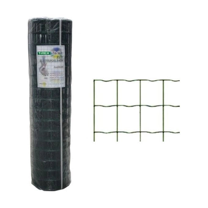 IL CAMPO 04278 RETE REX ZN+P 76x63-2 20 h.150 m.25 colore Nero