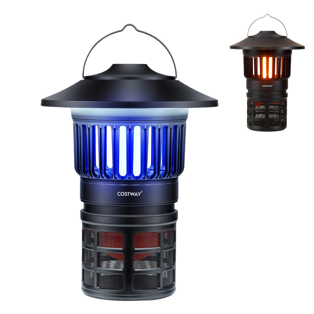 Lampada antizanzare da interno ed esterno con luci regolabili batteria ricaricabile e maniglia, Zanzariera elettrica impermeabile