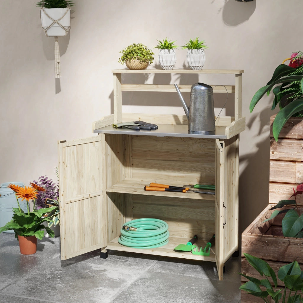 Tavolo da lavoro ¨C Minimal ¨C 90.5x41x124.5 cm legno naturale
