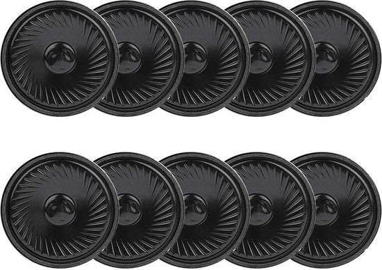 Altoparlanti di riproduzione audio con diffusore 50 mm 8 Ohm 8Ω - 10 pezzi di ricambio accessori di allarme elettronico giocattoli.
