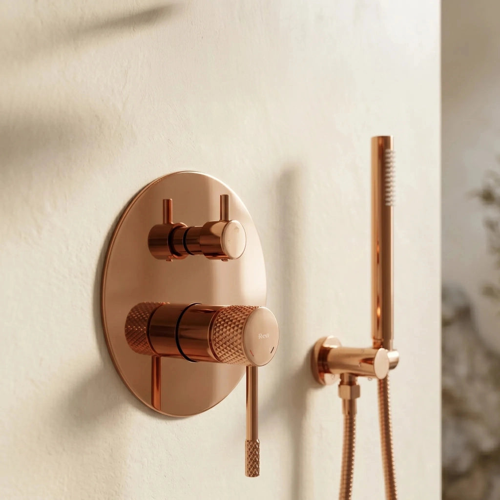Set Doccia Da Incasso Rea Venti Copper + Box