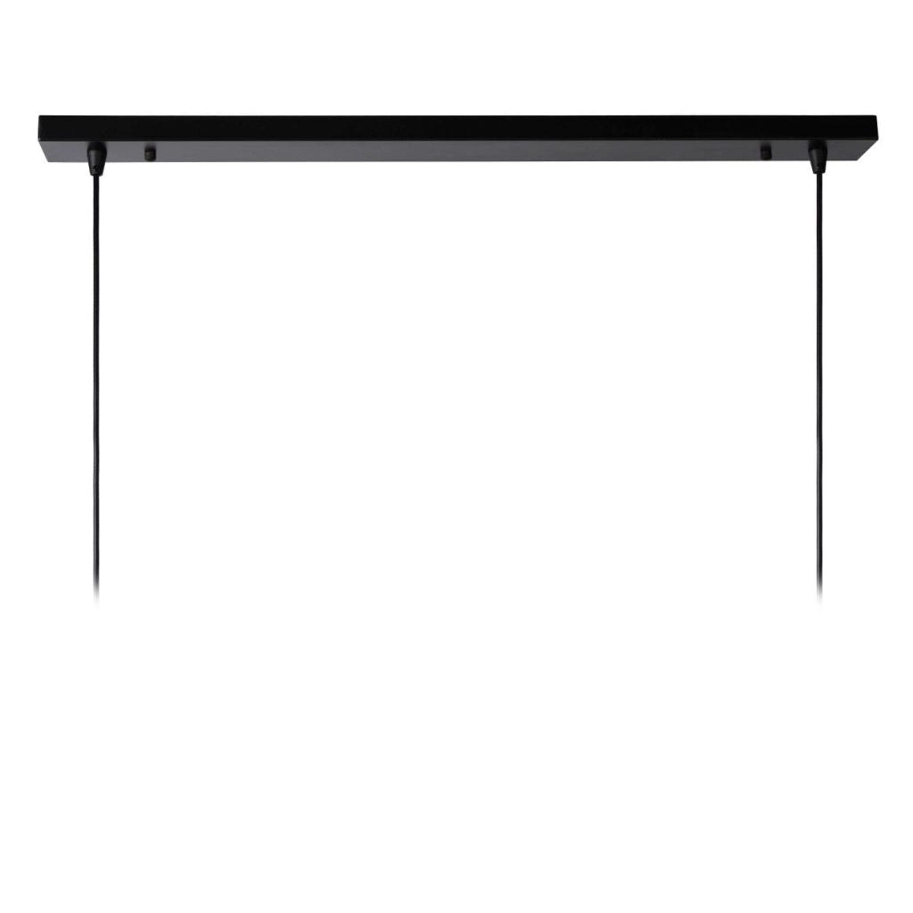 Lampada a sospensione Lucide Dikra 2xE27 nera 150cm