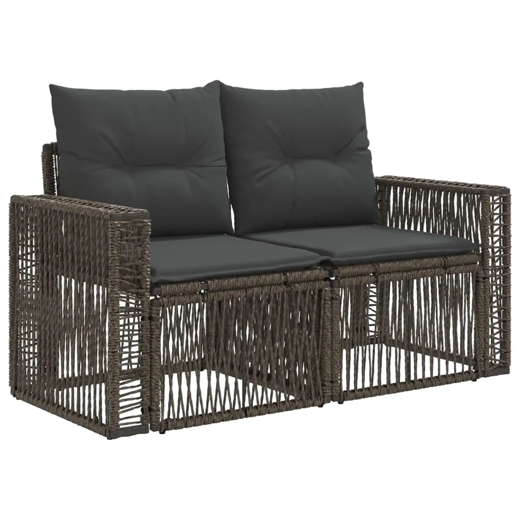 Set Divano da Giardino 7 pz Grigio e Grigio Scuro polyrattan 3435197