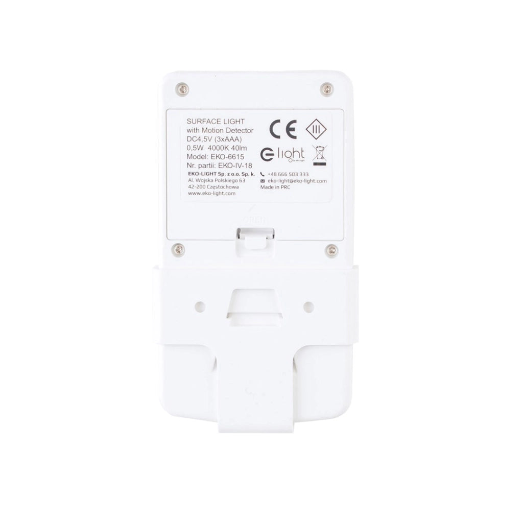 Lampada sottopensile LED 0,5W sensore, 3xAAA Eko-Light