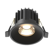 Maytoni Lampada da incasso Round 1 luce LED integrato nero alluminio