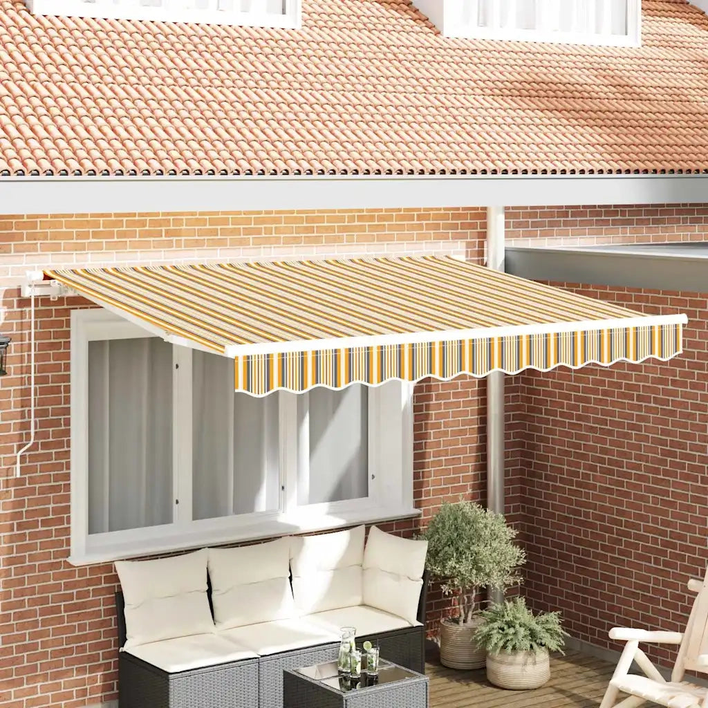 vidaXL Tenda Retrattile Multicolore 300 x 200 cm