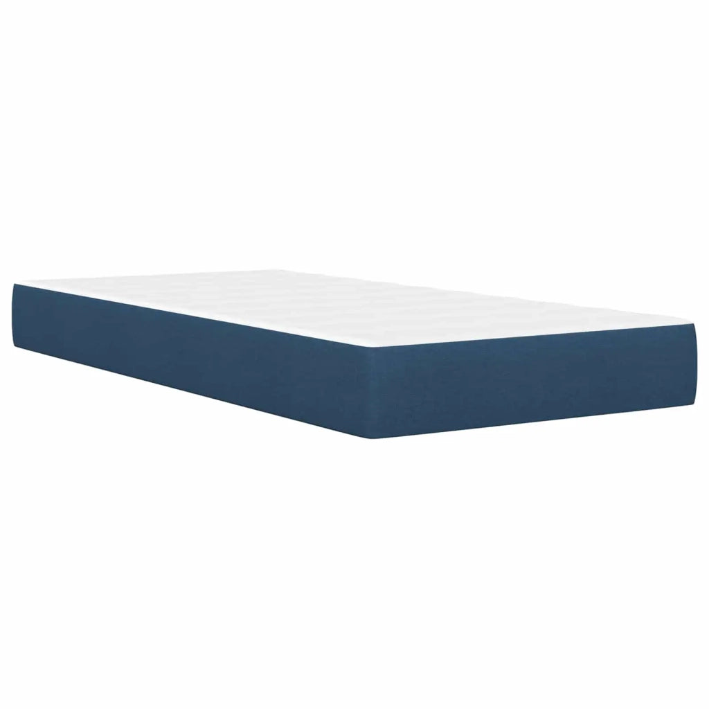 Struttura letto con materasso Blu 90 x 200 cm Tessuto 3415092