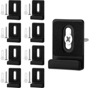 8 set clip supporto specchio - 304 acciaio inossidabile - supporto specchio senza cornice - tenuta duratura - chiusura porta armadio - display billboard - nero .