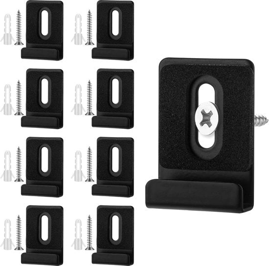 8 set clip supporto specchio - 304 acciaio inossidabile - supporto specchio senza cornice - tenuta duratura - chiusura porta armadio - display billboard - nero .