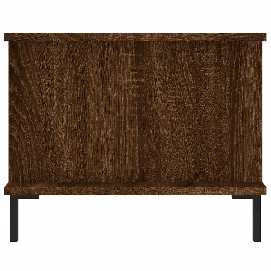 Tavolino da Salotto Rovere Marrone 90x50x40cm Legno Multistrato 829499