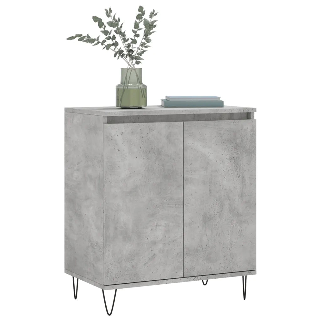Credenza-Buffet-Armadio da cucina Grigio Cemento 60x35x70 cm in Legno Multistrato 676486