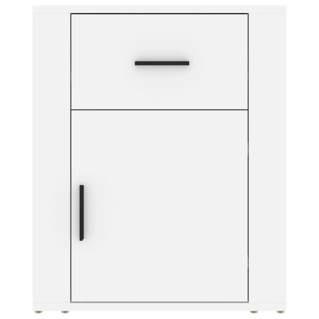Comodino Bianco 50x36x60 cm in Legno Ingegnerizzato 816720