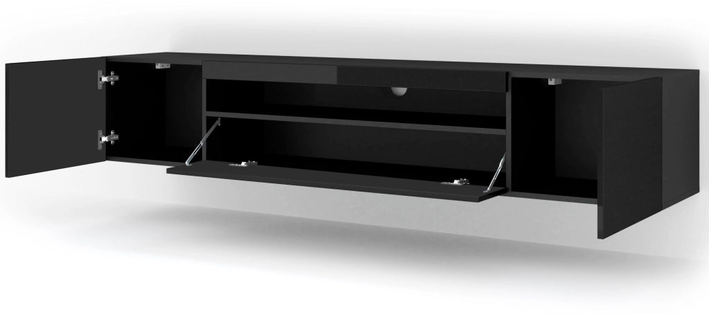 MOBILE PORTA TV AURA 200 NERO LUCIDO